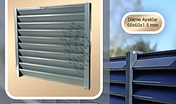 Galvaniz Panel Çit, Bahçe Çiti 75x100 Cm Ekonomik