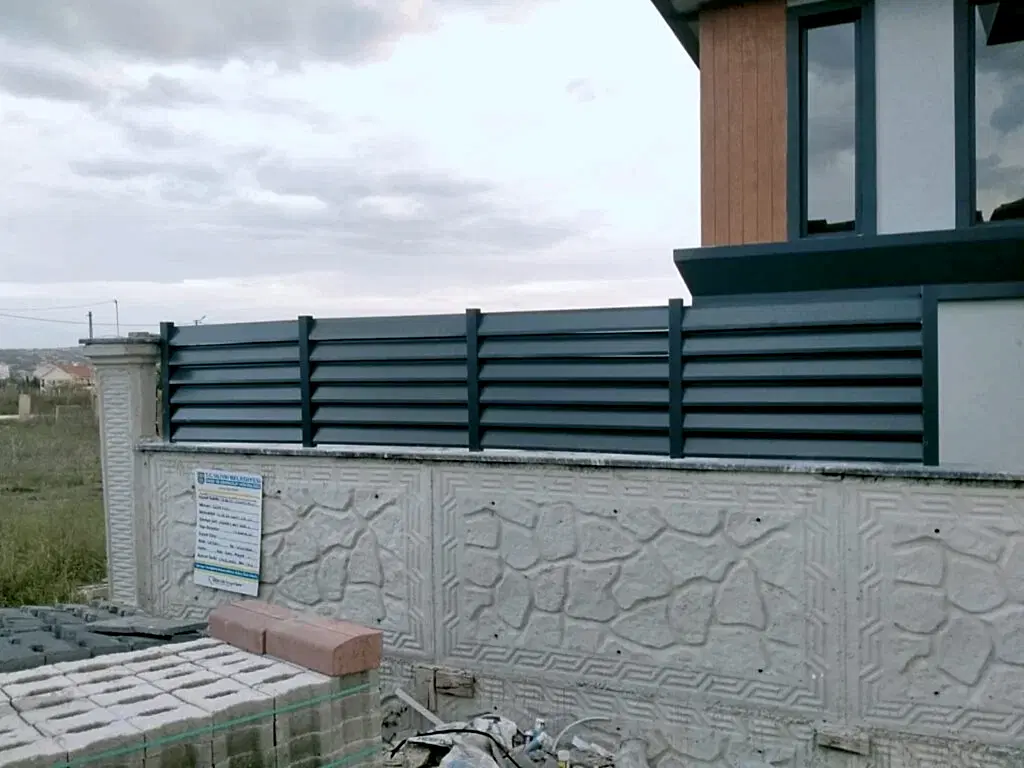 Galvaniz Panel Çit, Panjur Bahçe Çiti 50 Cm