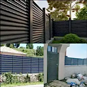 Dekoratif Panjur Çit Villa Bahçe Çiti