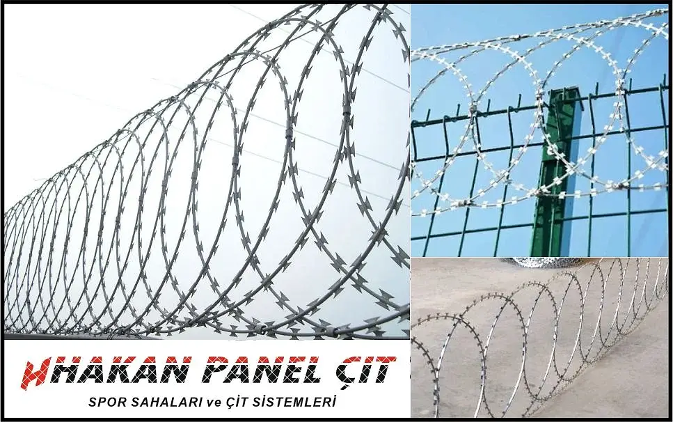 Düzlemsel jiletli tel 45 cm çap 10 MT
