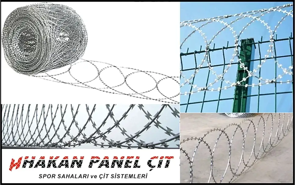 Düzlemsel jiletli Tel 60 Cm Çap 10 MT