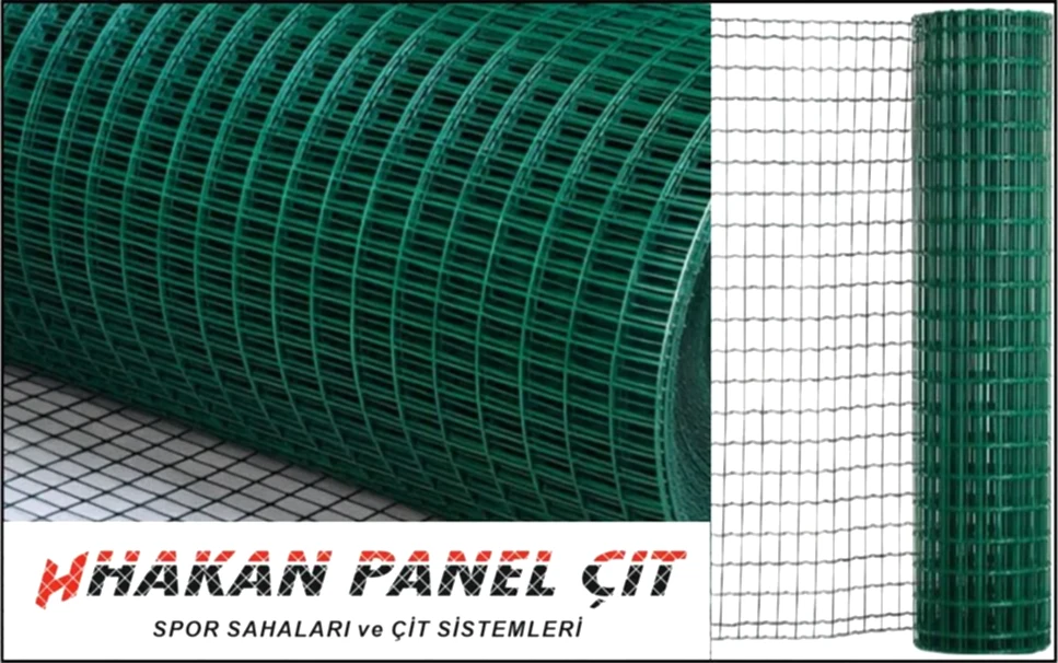 Puntalı Tel Çit PVC Kaplı Tel 12 x12mm 100 cm 25 mt